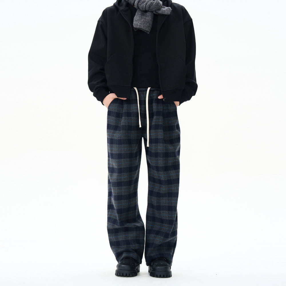 Relaxed Fit Checked Pajama Pants