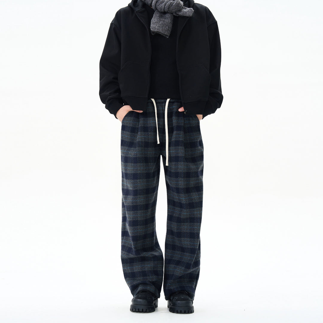 Relaxed Fit Checked Pajama Pants