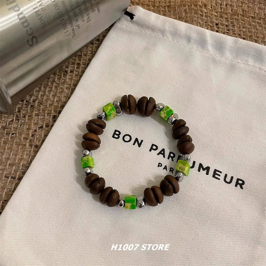 Handmade Coffee Bean Bracelet