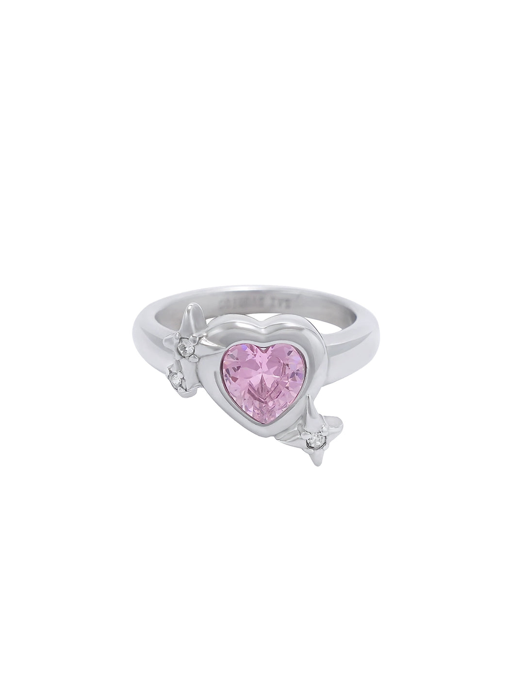 Pink Heart Shaped Diamond Ring