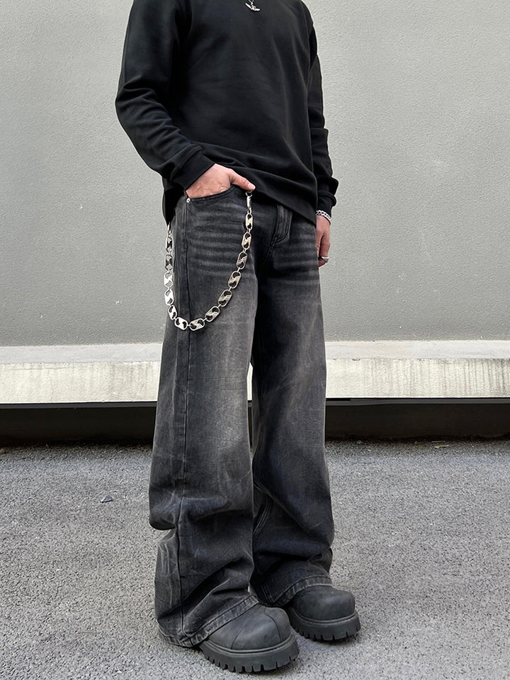 Straight-leg Flared Jeans