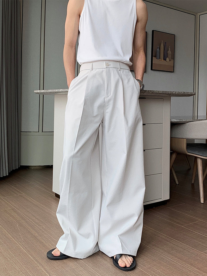 Wide-Leg Casual Pants