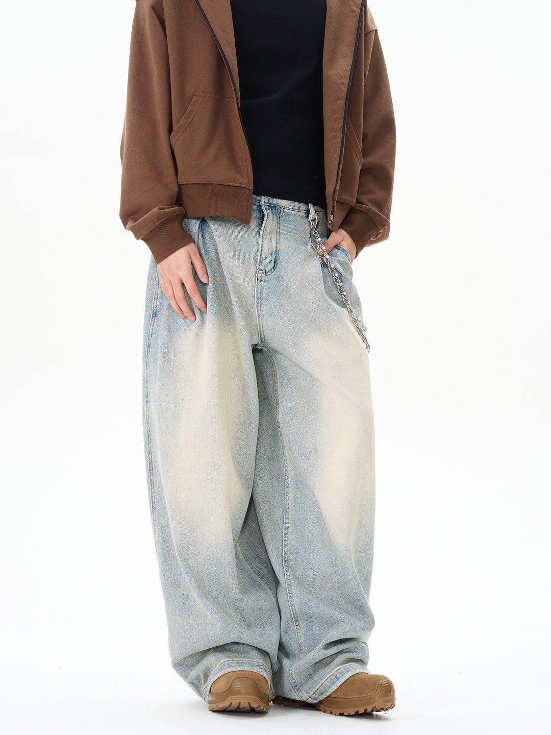 Retro Loose Wide-Leg Jeans