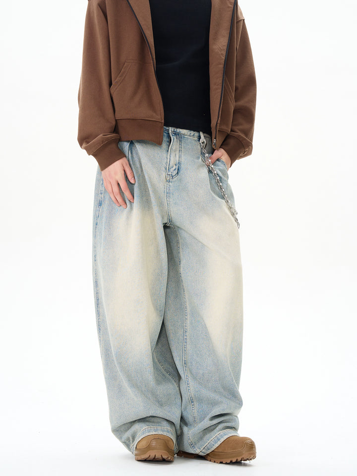 Retro Loose Wide-Leg Jeans