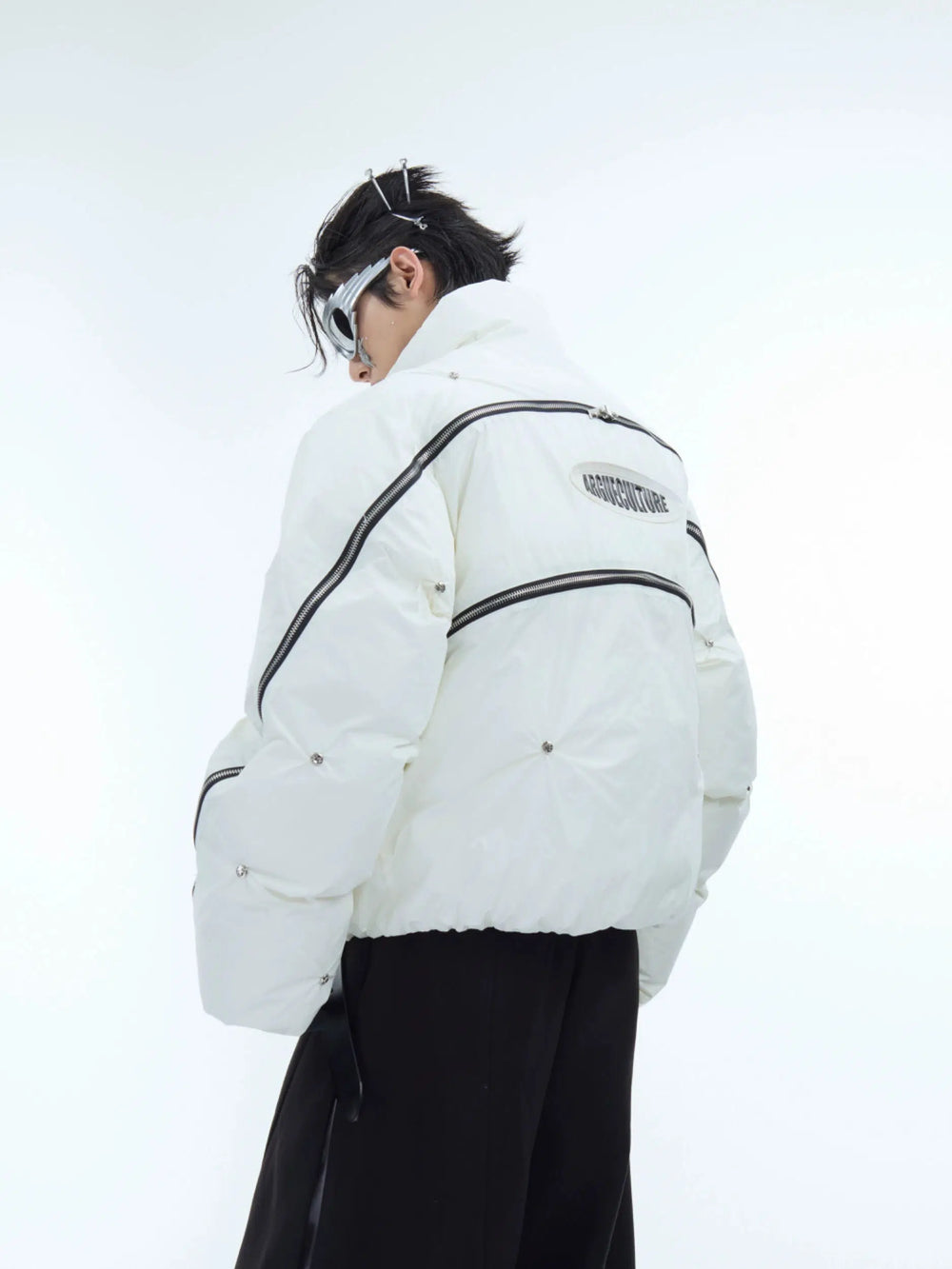 Deconstructed Zipper Padded Jacket