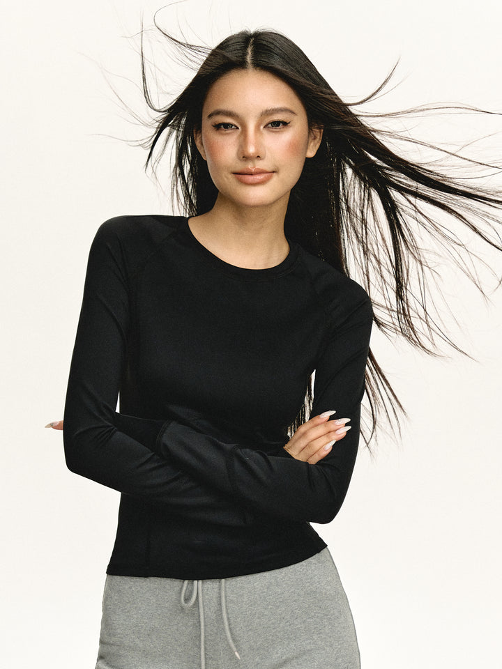 Slim Fit Long-Sleeve Turtleneck Top