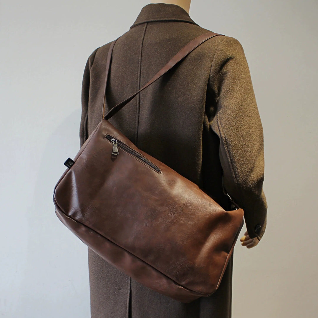 Large Capacity Leather Shoulder Bag