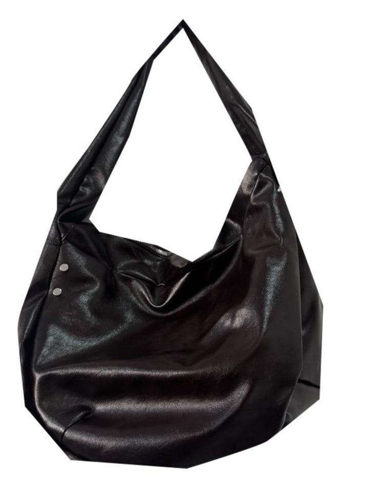 Soft Leather Crossbody Tote Bag