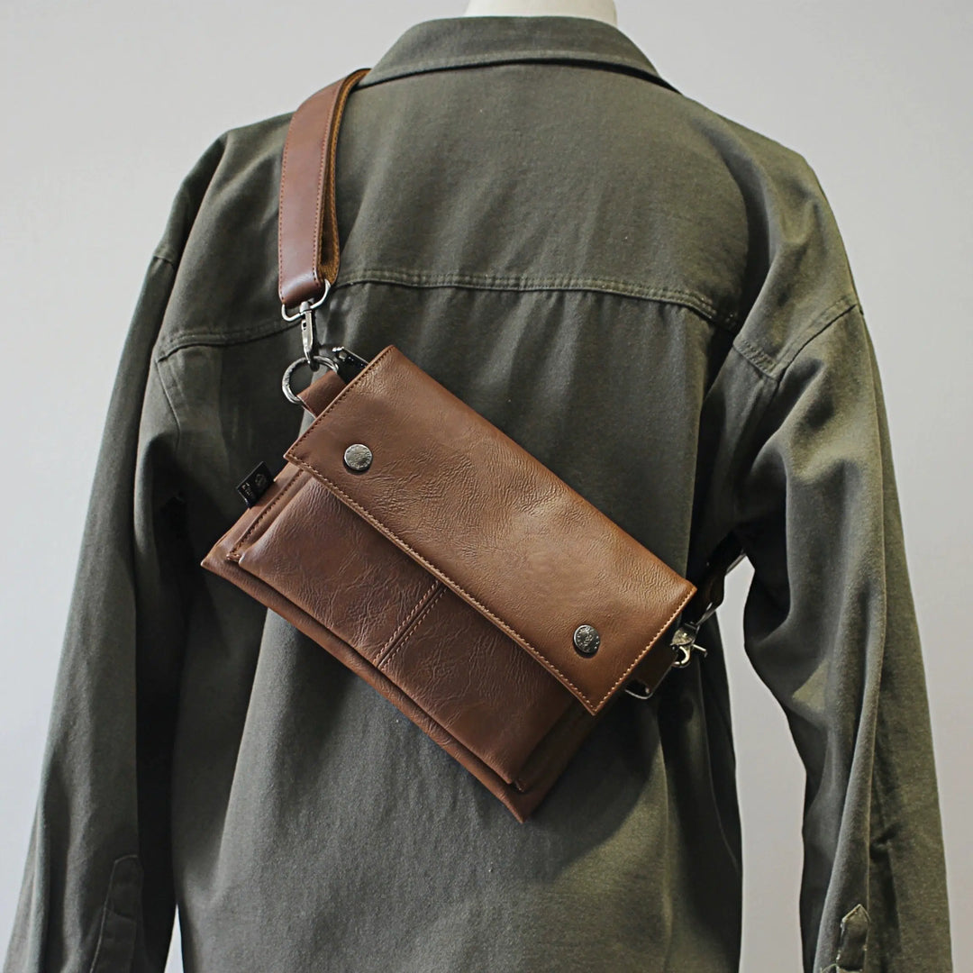 Soft Leather Crossbody Messenger Bag