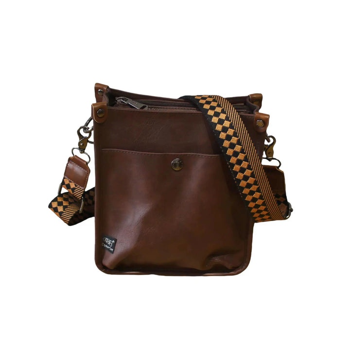 Adjustable Strap Vertical Shoulder Bag