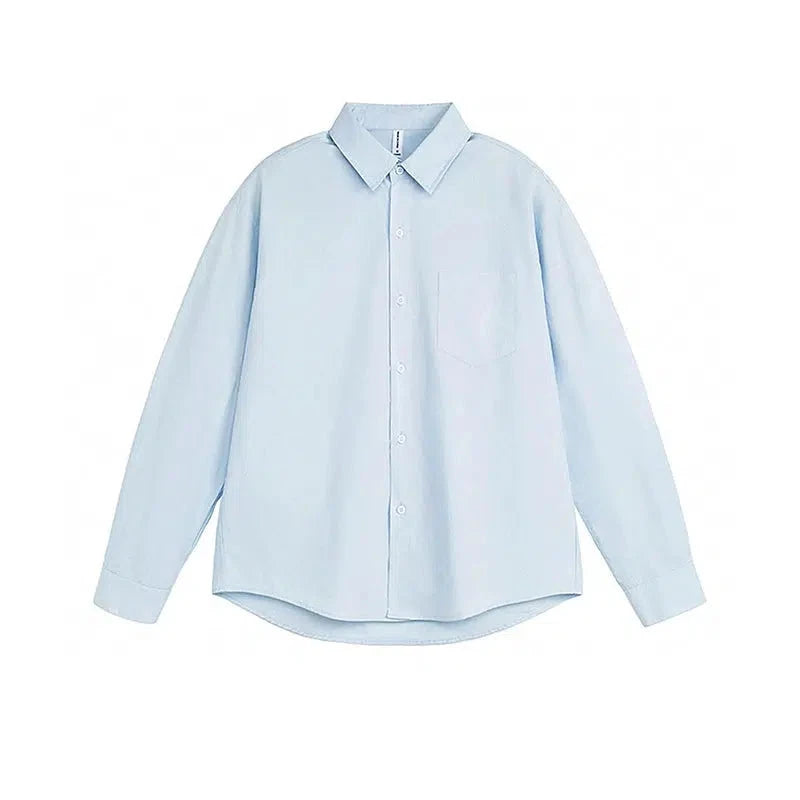 Casual Long-Sleeve Button-down Shirt