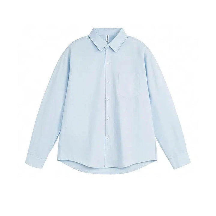 Casual Long-Sleeve Button-down Shirt