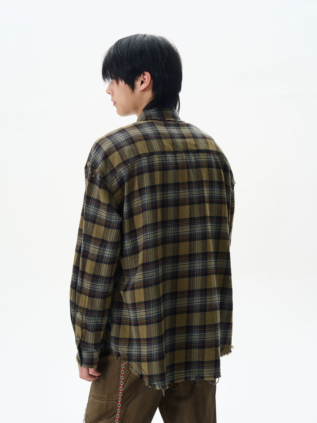 Plaid Long-Sleeved Shirt