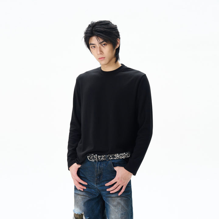 Velvet Long-Sleeve Pullover