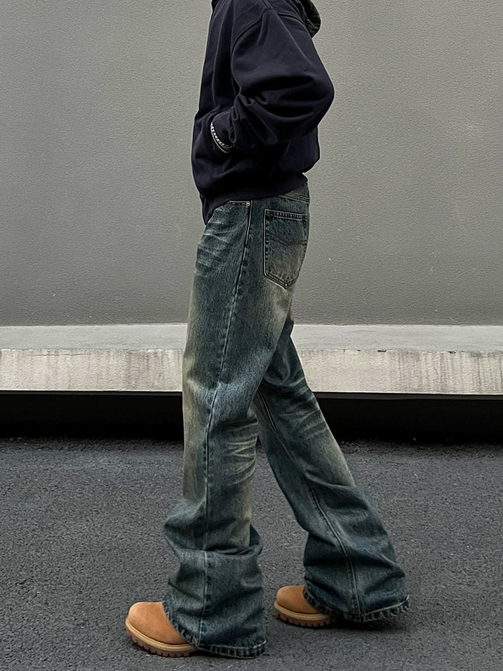 Bootcut retro rette jeansbukser 