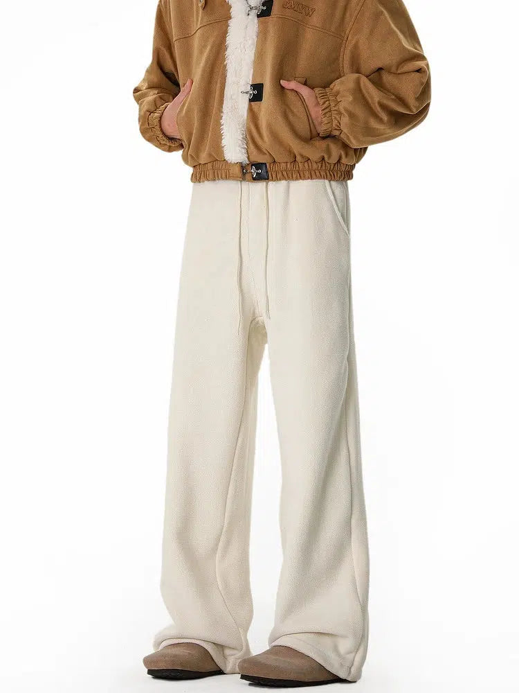 Wide-Leg Retro Flared Casual Pants-The Korean Fashion