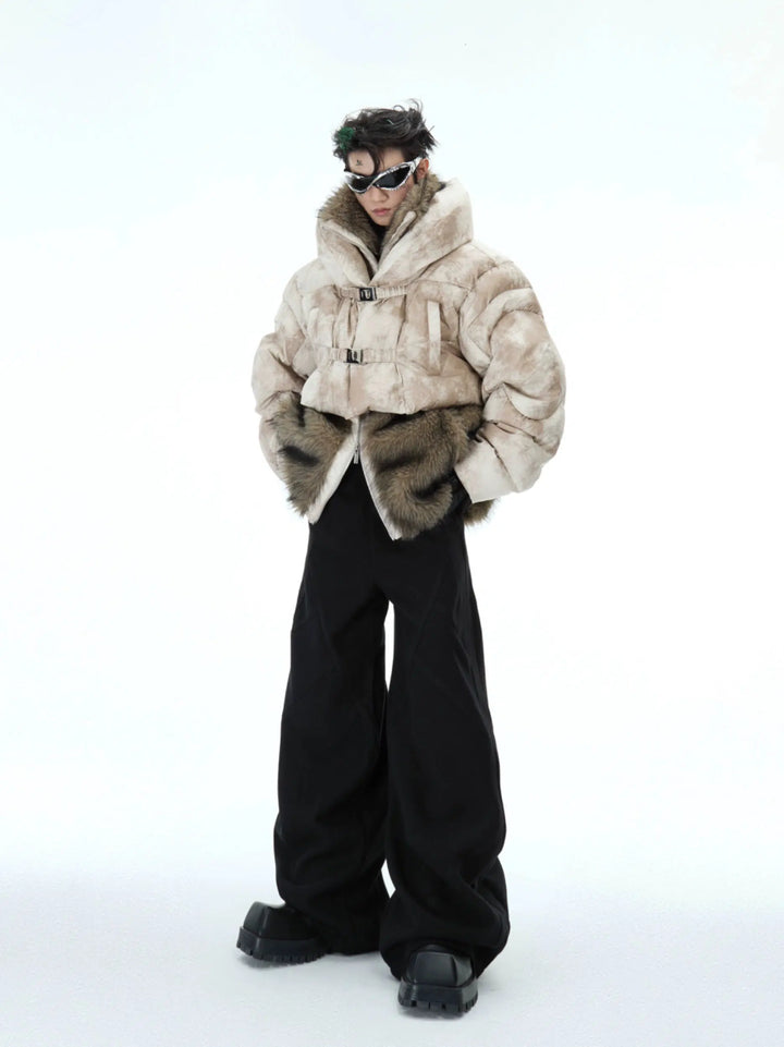 Insulated Fur Trimmed Jacket-The Korean Fashion