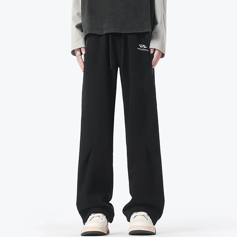 Wide-Leg Sweatpants with Fleece Lining