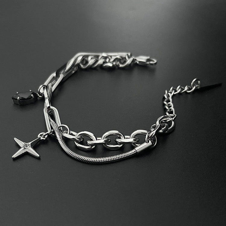 Titanium Steel Cross Bracelet