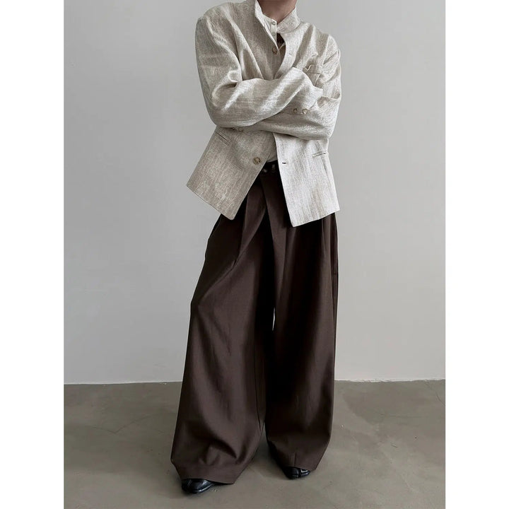 Japanese Retro Wide-Leg Drape Pants