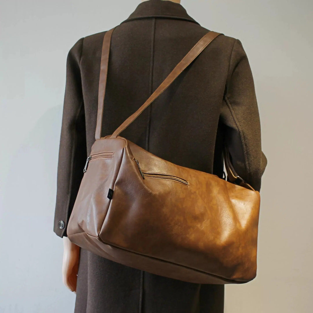 Large Capacity Leather Shoulder Bag