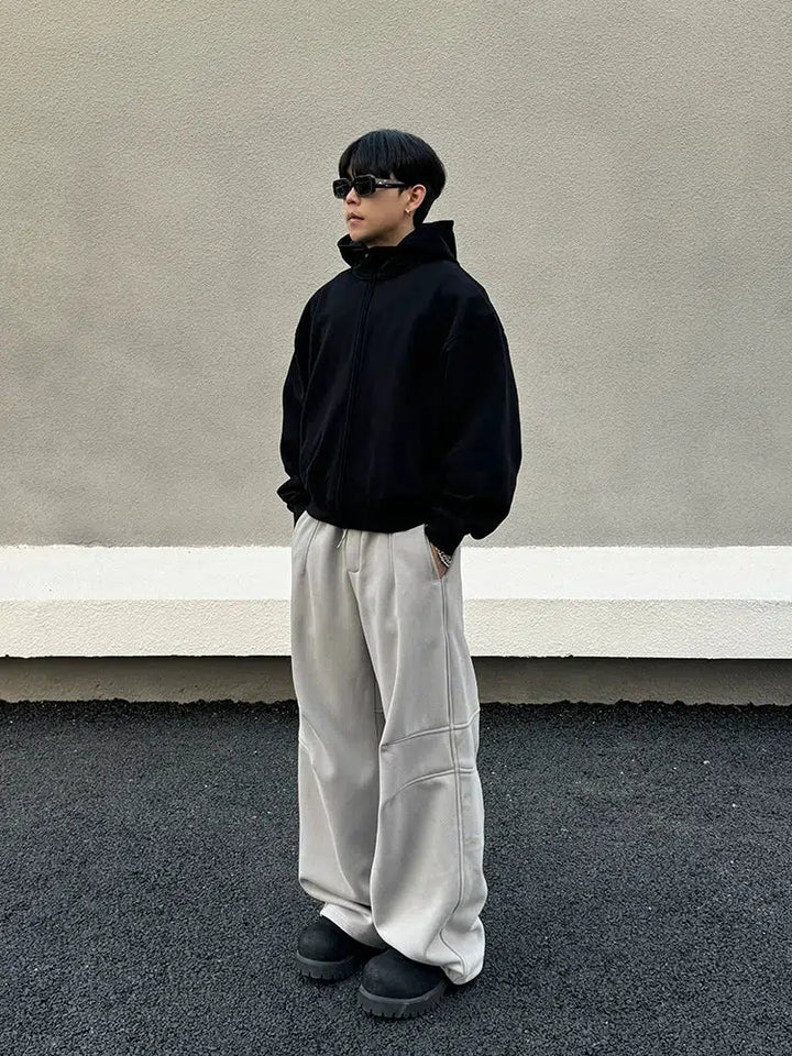 Heavyweight Straight-leg Casual Pants