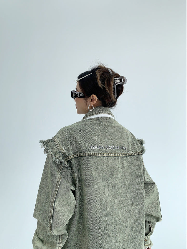 Denim Oversized Retro Jacket