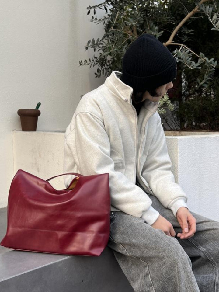 Red Leather Handbag