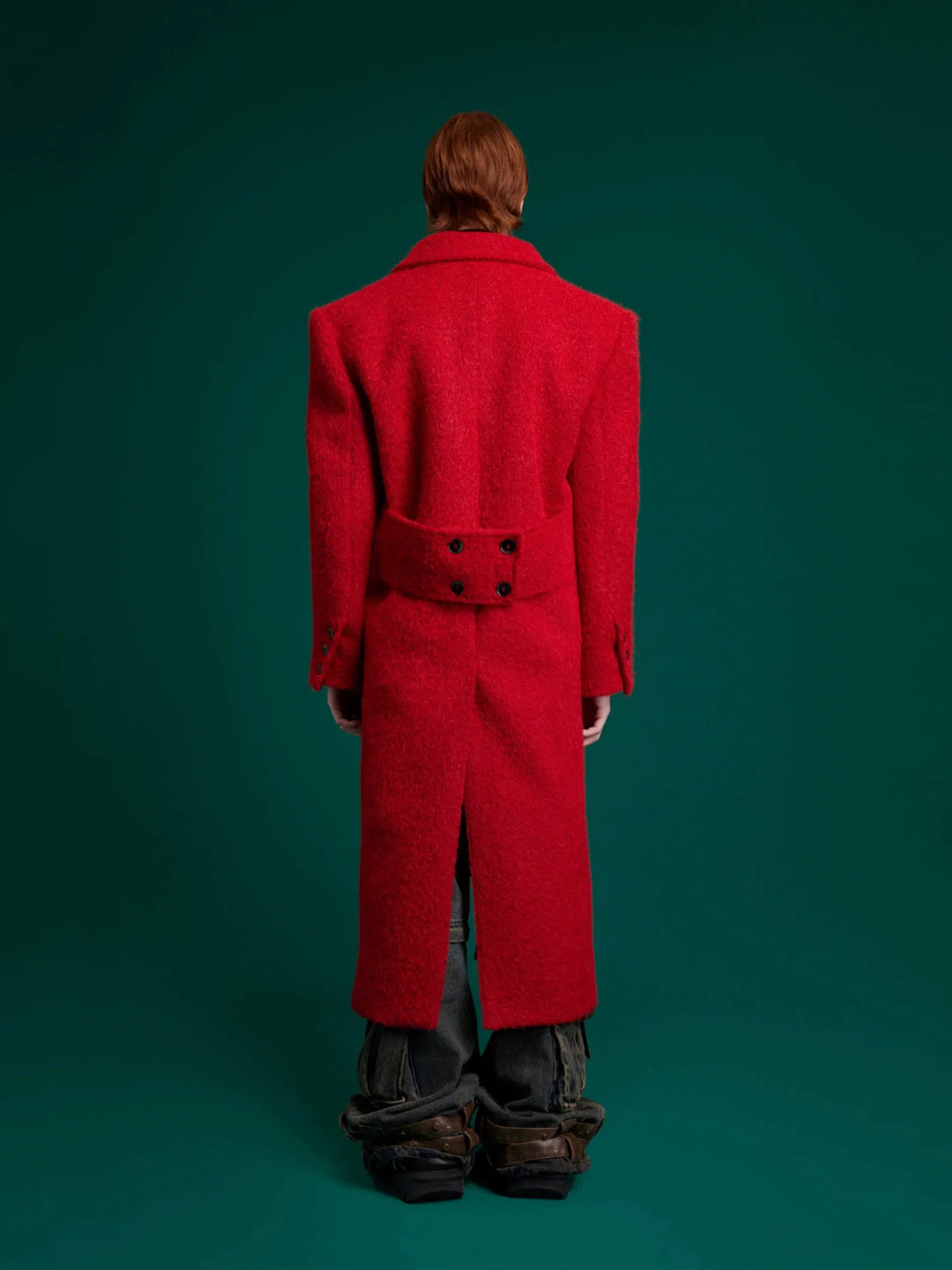 Urban Deconstructed Wool Coat-The Korean Fashion