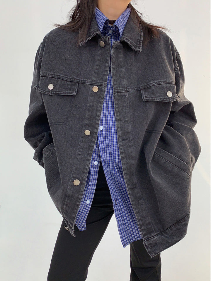 Spliced Denim Jacket Shirt