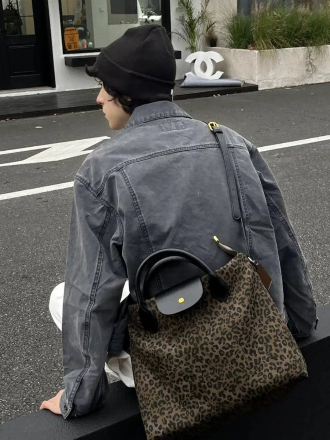 Large-Capacity Leopard Print Tote Handbag-The Korean Fashion