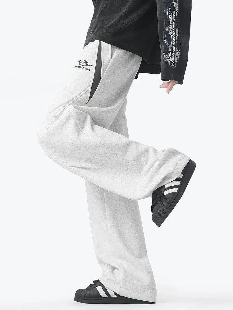 Wide-Leg Sweatpants with Fleece Lining