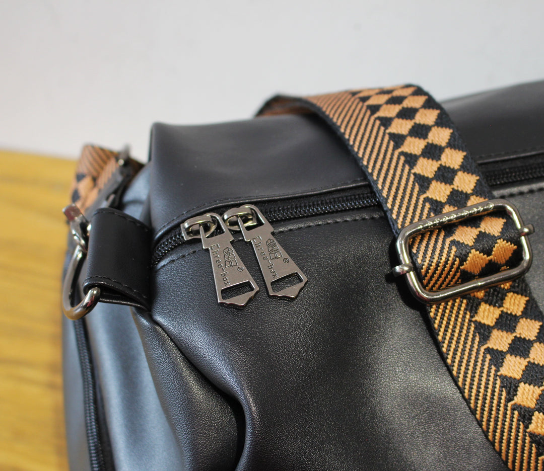 Leather Messenger Travel Bag