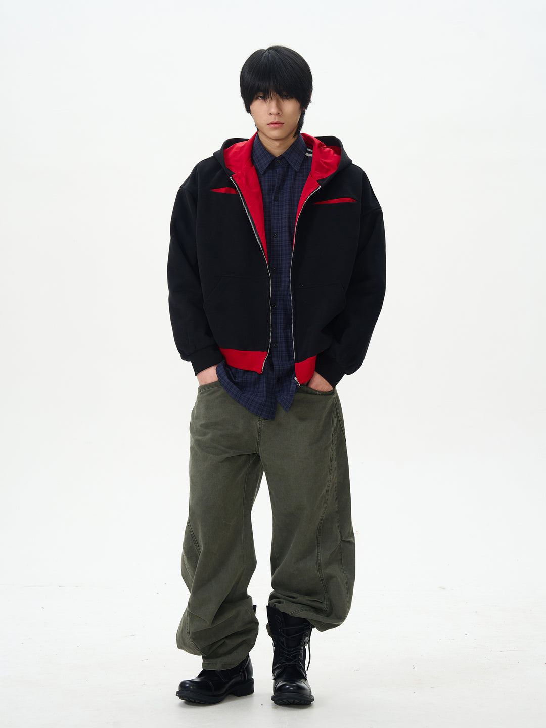 Loose Straight-leg Cargo Pants