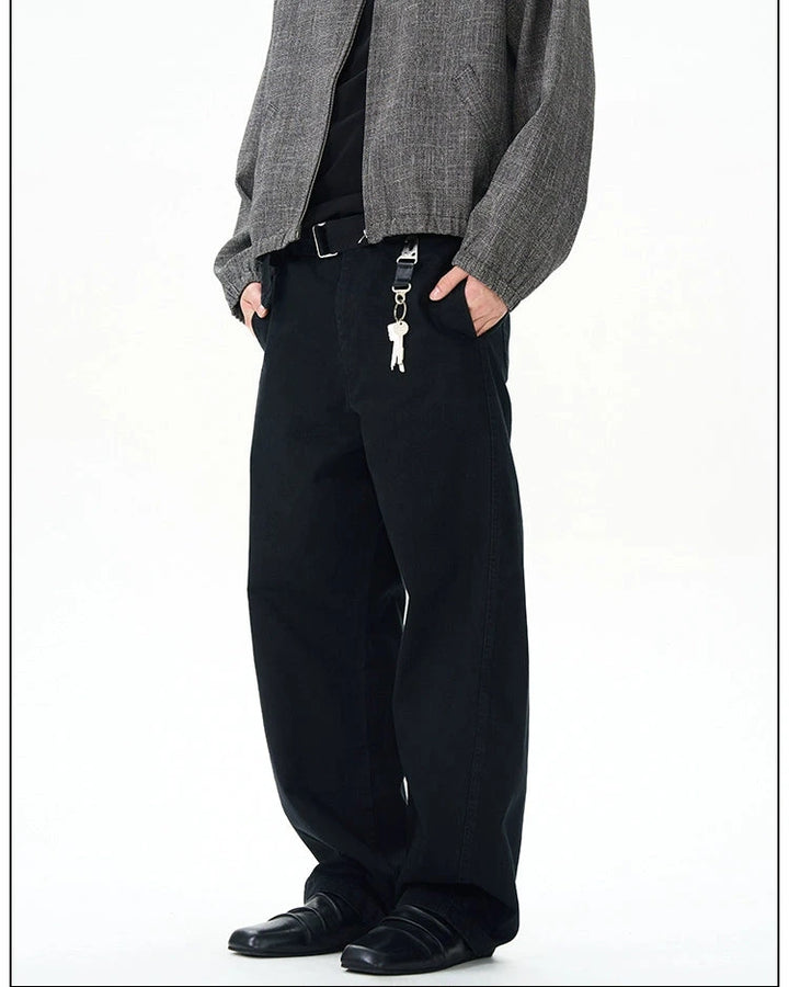 Belted Casual Cargo Pants