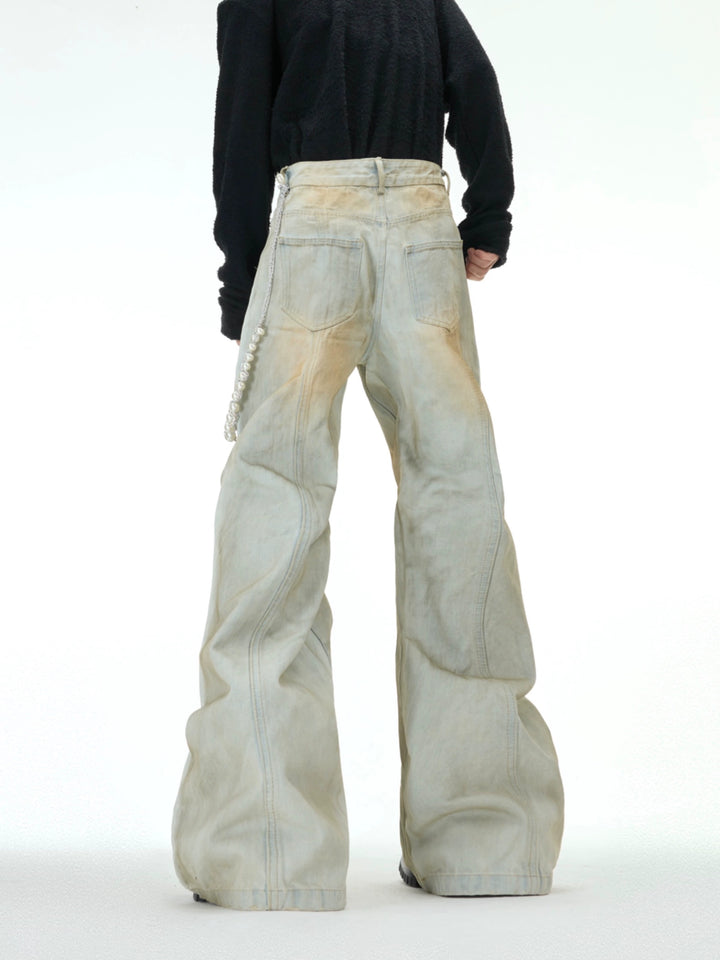 Parel Accent Flared Jeans Broek 