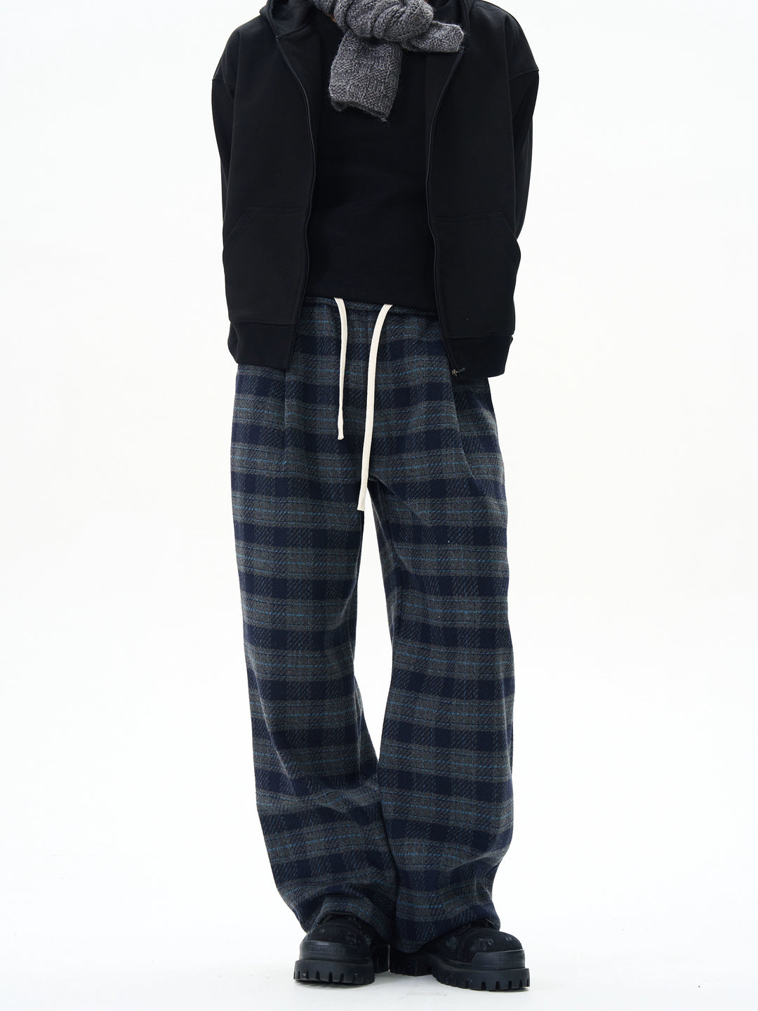 Relaxed Fit Checked Pajama Pants