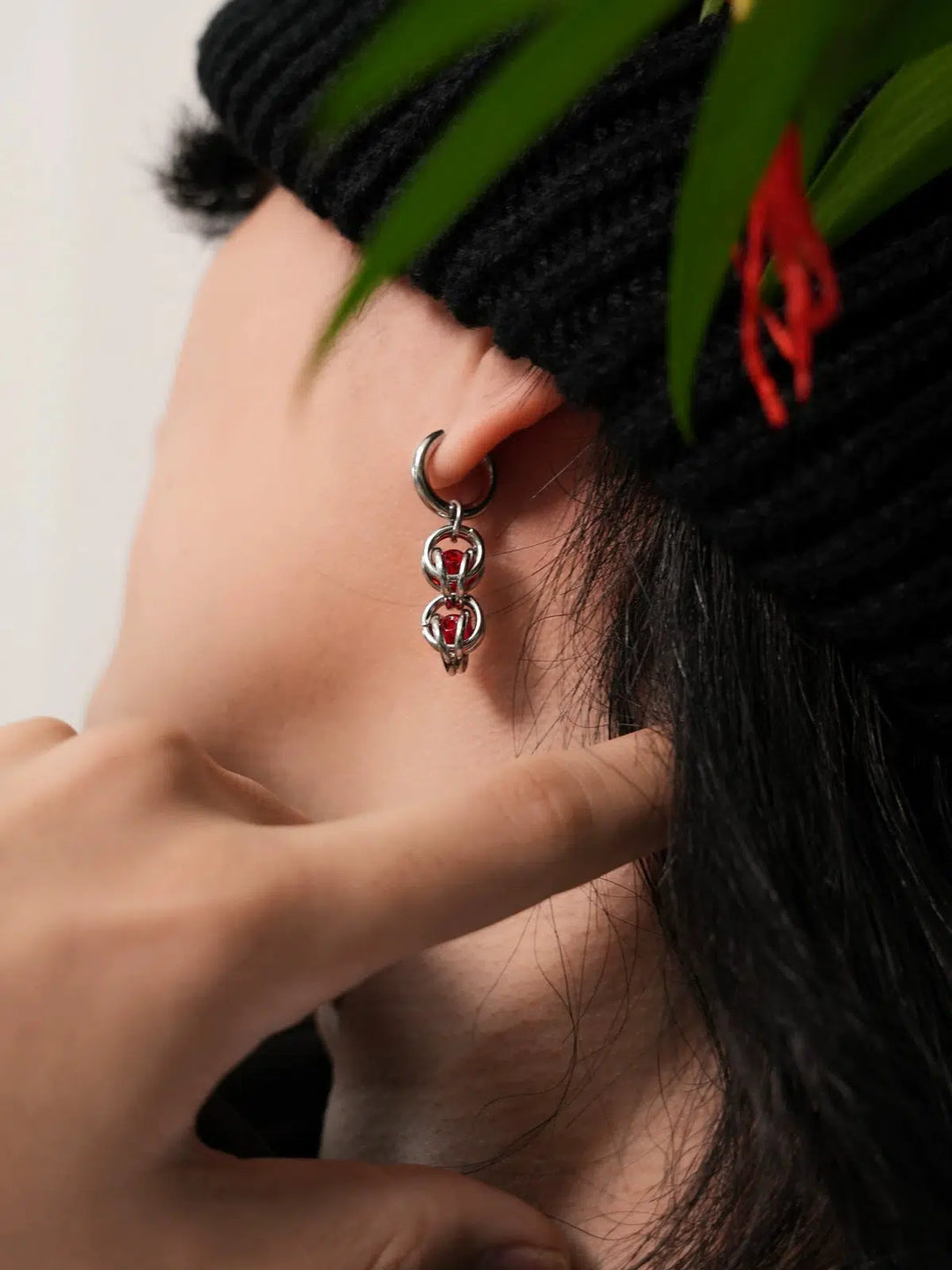 High-End Titanium Steel Hoop Earrings-The Korean Fashion