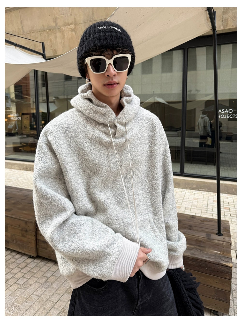 Wool Hooded Sweatshirt