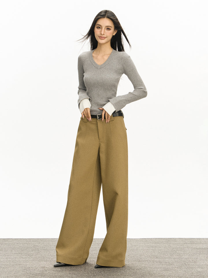 Wide-Leg Retro Loose Casual Pants