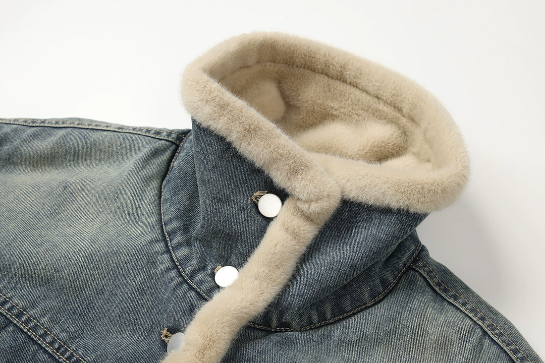 Shearling-Lined Denim Jacket