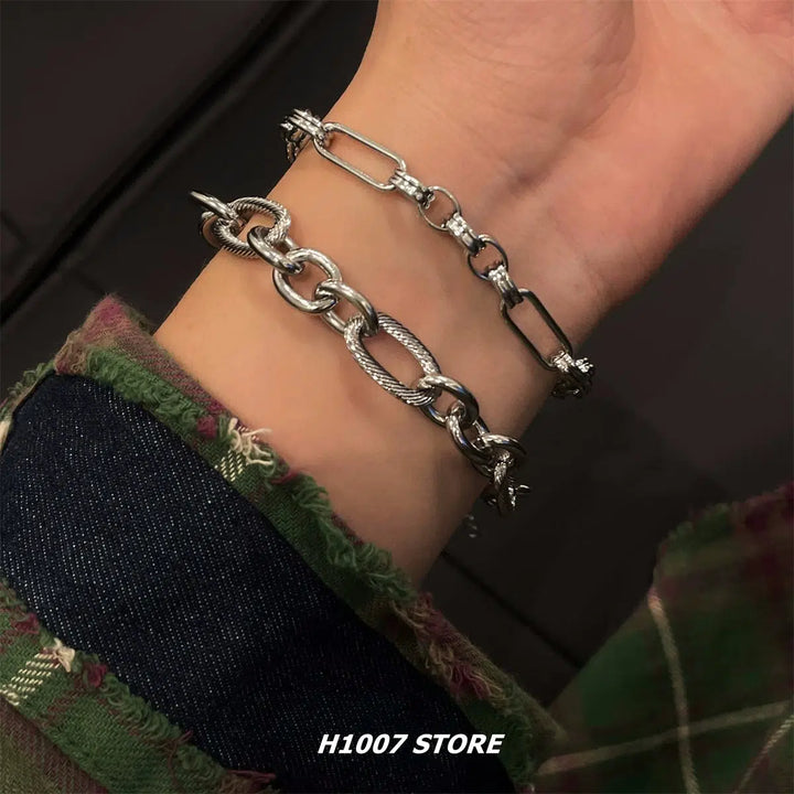 Water-Resistant Titanium Steel Chain Bracelet