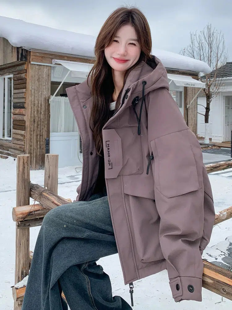 Women's Thickened Duck Down Winter Jacket-The Korean Fashion