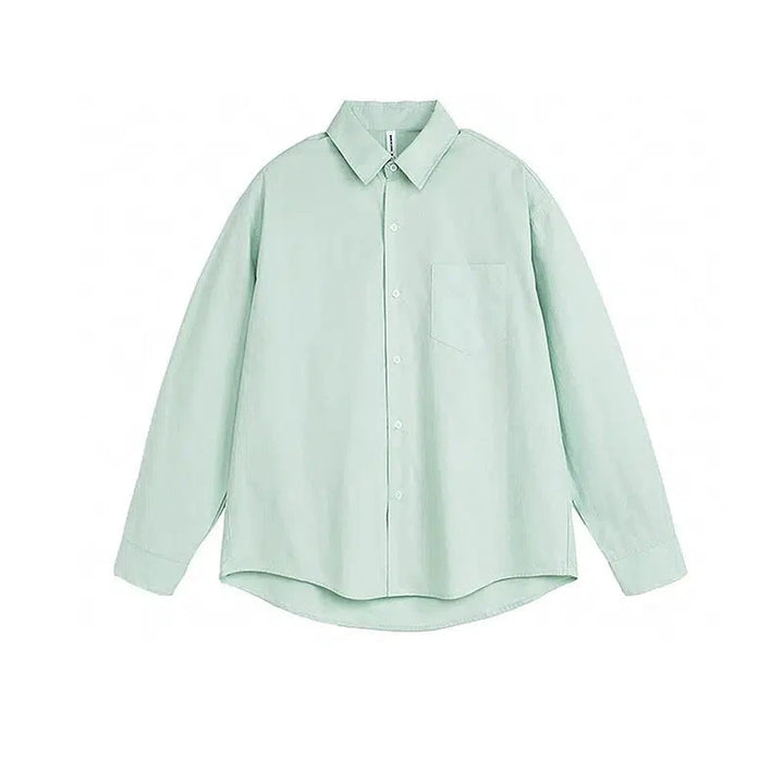 Casual Long-Sleeve Button-down Shirt