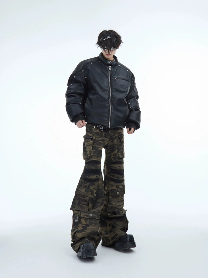 Camouflage Multi-Pocket Cargo Pants-The Korean Fashion