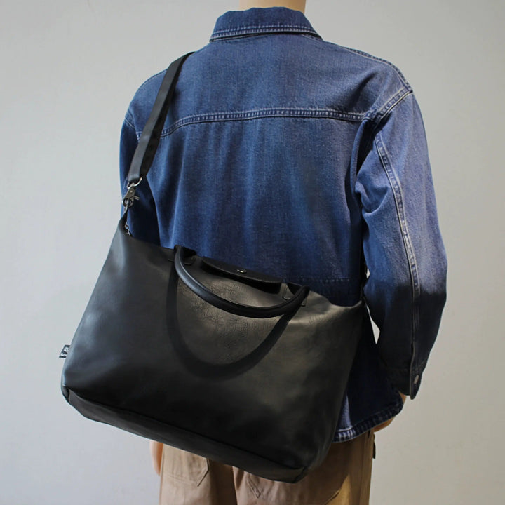 Large-Capacity Leather Tote Bag