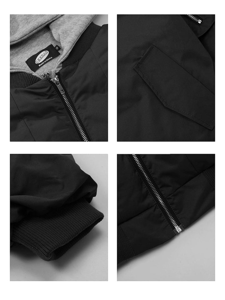 Hooded Two-Piece Insulated Jacket