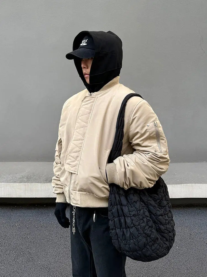 Retro MA1 Quilted Insulated Flight Jacket-The Korean Fashion