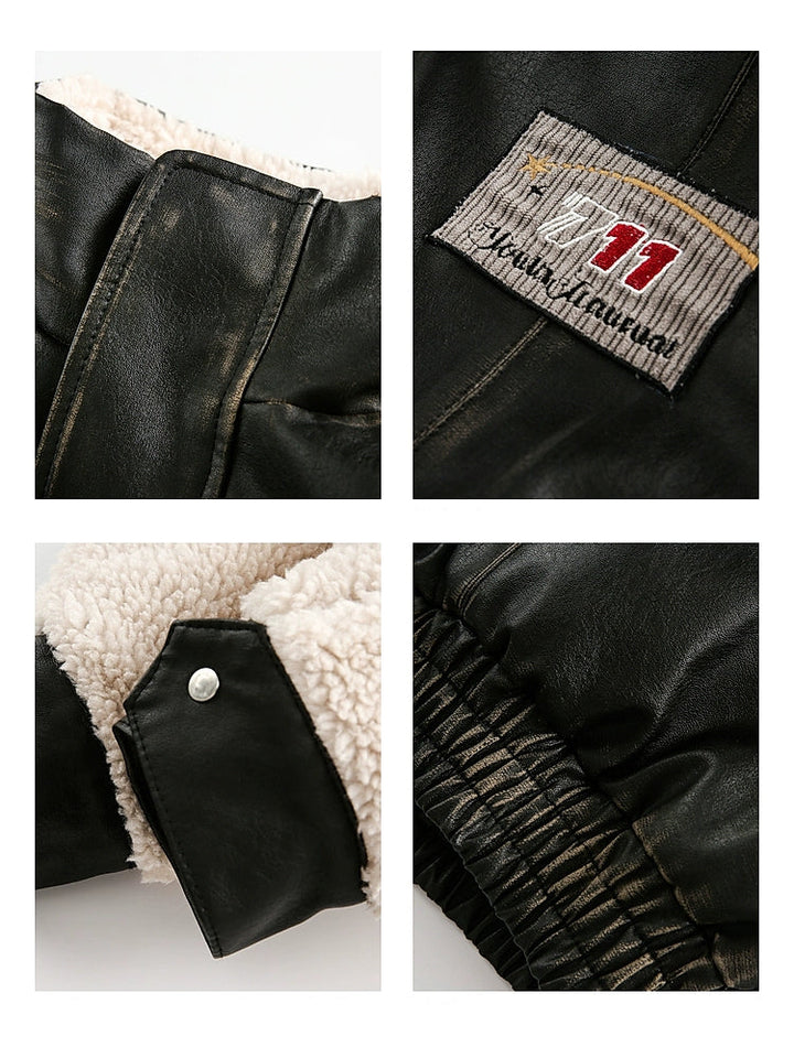 Reversible Leather Motorcycle Jacket