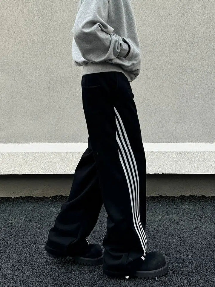 Casual Striped Sweatpants